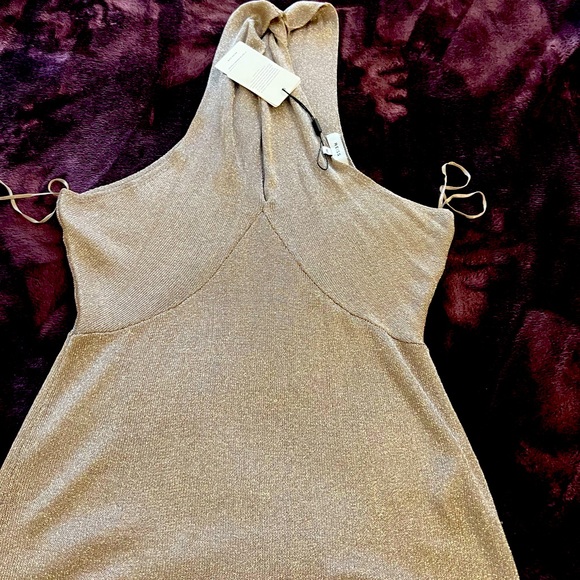 Reiss Imogen Metallic Halter Top - Picture 4 of 8